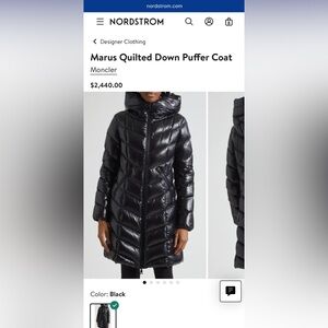 Moncler Marus Hooded Down Puffer Jacket NWOT